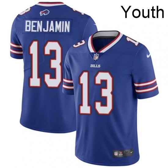 Youth Nike Buffalo Bills 13 Kelvin Benjamin Royal Blue Team Color Vapor Untouchable Limited Player NFL Jersey